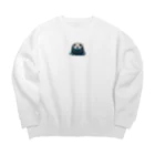 ザウルス君のアザラシやねん Big Crew Neck Sweatshirt