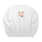 おそばのもりもり三角コーン Big Crew Neck Sweatshirt