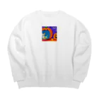 チワワ愛好家ショップのカボチャの秘密！中にはチワワが隠れている Big Crew Neck Sweatshirt