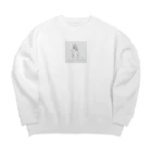 シンプルライフのシンプルライフ　ー休憩中の女性ー Big Crew Neck Sweatshirt