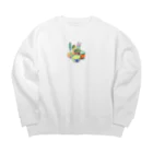 mihara04のキッチン用品 Big Crew Neck Sweatshirt