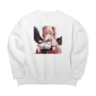 D.M@WORLDの鳥界のアイドル❤️鷹のTAKA様 Big Crew Neck Sweatshirt