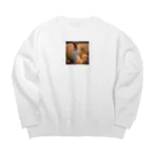 Stylishのボヘミアンのロマンス Big Crew Neck Sweatshirt