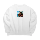 Maimのくま Big Crew Neck Sweatshirt