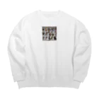 sasamakoのFFもどき Big Crew Neck Sweatshirt