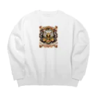 ecoartiqueのオートバイと可能性グラフィックtシャツ Big Crew Neck Sweatshirt