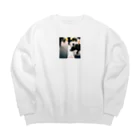 Cloretsの散歩中の犬のグッズ Big Crew Neck Sweatshirt