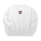 べぇやんショップのにゃんこちゃん Big Crew Neck Sweatshirt