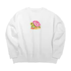 udのかわいいカメのイラストグッズ Big Crew Neck Sweatshirt