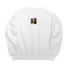 Angel Wingのにゃんこ天使 Big Crew Neck Sweatshirt