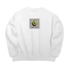 takanori5のアングリーダンシングアボカド Big Crew Neck Sweatshirt