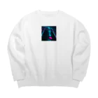  Neo Nature Threads（ネオ ネイチャー スレッズ）のネオンノスタルジア・アートピース Big Crew Neck Sweatshirt