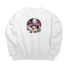 D.M@WORLDの芋娘のポテチ Big Crew Neck Sweatshirt