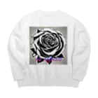 vieのBLACK_rose Big Crew Neck Sweatshirt