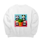 ZARAMEのぱんくま Big Crew Neck Sweatshirt