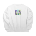 dxwtcrs94zの森のイラストグッズ Big Crew Neck Sweatshirt