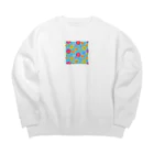 MAYのflower Big Crew Neck Sweatshirt