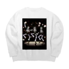 seasun011のハロウィンスケルトンダンス02 Big Crew Neck Sweatshirt