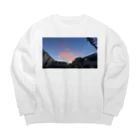 マツリのフォトショップの夕闇と夜空 Big Crew Neck Sweatshirt