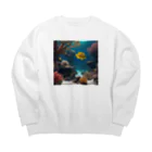 DapperMixの魚の楽園、海底の宝グッズ Big Crew Neck Sweatshirt