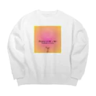 JHOPEのひまわりのように(ピンクver) Big Crew Neck Sweatshirt