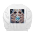 Ri-2のダイヤモンド女性と神秘 Big Crew Neck Sweatshirt