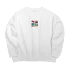 ラクダの店の休日のおじいちゃん Big Crew Neck Sweatshirt