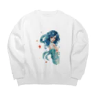 Hayate Kawakami オリジナルの12星座シリーズさそり座のアイテム Big Crew Neck Sweatshirt