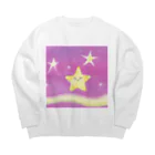 オハナショップの幸せを与えるキラキラ星 Big Crew Neck Sweatshirt