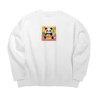 KSK_2の食いしん坊パンダ Big Crew Neck Sweatshirt