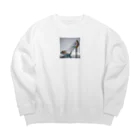 my-angelのガラスの靴のグッズ Big Crew Neck Sweatshirt