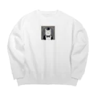 ことこと♂@トレーダーの白猫　紳士 Big Crew Neck Sweatshirt