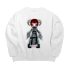 🩸ハロウィンホラー ⛓ゾウンテッ子🐏かわいいお化け屋敷VTuber🩸のゾウンテッ子  Big Crew Neck Sweatshirt