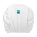 hirasan3の夏のビーチスタイル Big Crew Neck Sweatshirt