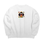 Lock-onのペンギン娘　10 Big Crew Neck Sweatshirt