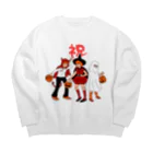 suke-maruruのハロウィン祝 Big Crew Neck Sweatshirt