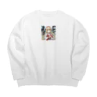 the blue seasonの田辺美晴（たなべ みはる） Big Crew Neck Sweatshirt