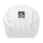 YoMiTの有名な観光スポットイメージ画像：イスタンブールのアヤソフィア（トルコ） Big Crew Neck Sweatshirt