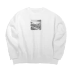 YoMiTの有名な観光スポットイメージ画像：ボラカイ島（フィリピン） Big Crew Neck Sweatshirt