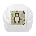 kawachi-sanのゆーくん Big Crew Neck Sweatshirt