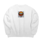 nomad4491のドット絵の法螺貝 Big Crew Neck Sweatshirt