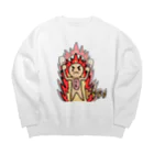 yankoumitsuのボッキー元気くん Big Crew Neck Sweatshirt