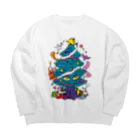 CHEBLOのCALL MOLA 《Christmas tree》 ビッグシルエットスウェット