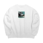 GOLAEの水生成物カモノハシ-モドキ君 Big Crew Neck Sweatshirt