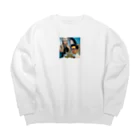 4kou-prepの思考力養成予備校〜恋愛バージョン Big Crew Neck Sweatshirt