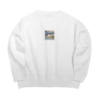 空と海の釣り好きサワラvr.3 Big Crew Neck Sweatshirt