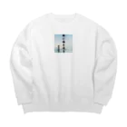 Suzurin’s Creationsの武将名言、伊達政宗、敵に塩を送る Big Crew Neck Sweatshirt