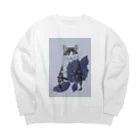 海中の梅雨のみやこ Big Crew Neck Sweatshirt