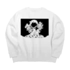 遠く静かな森の頬の元気いっぱい男の娘(裏) Big Crew Neck Sweatshirt