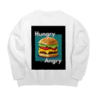 hAngryの【ハンバーガー】hAngry  Big Crew Neck Sweatshirt